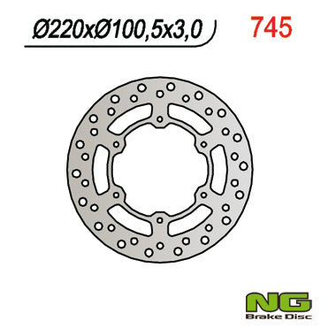 NG BRAKES NG745 brake disc