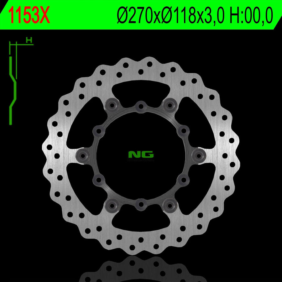 NG BRAKES NG1153X brake disc