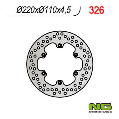 NG BRAKES NG326 brake disc