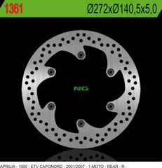 NG BRAKES NG1361 Rear Brake Disc – APRILIA ETV CAPONORD