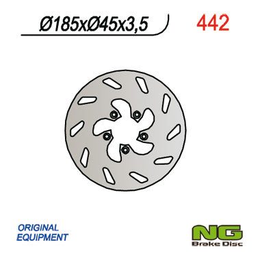 NG BRAKES NG442 brake disc