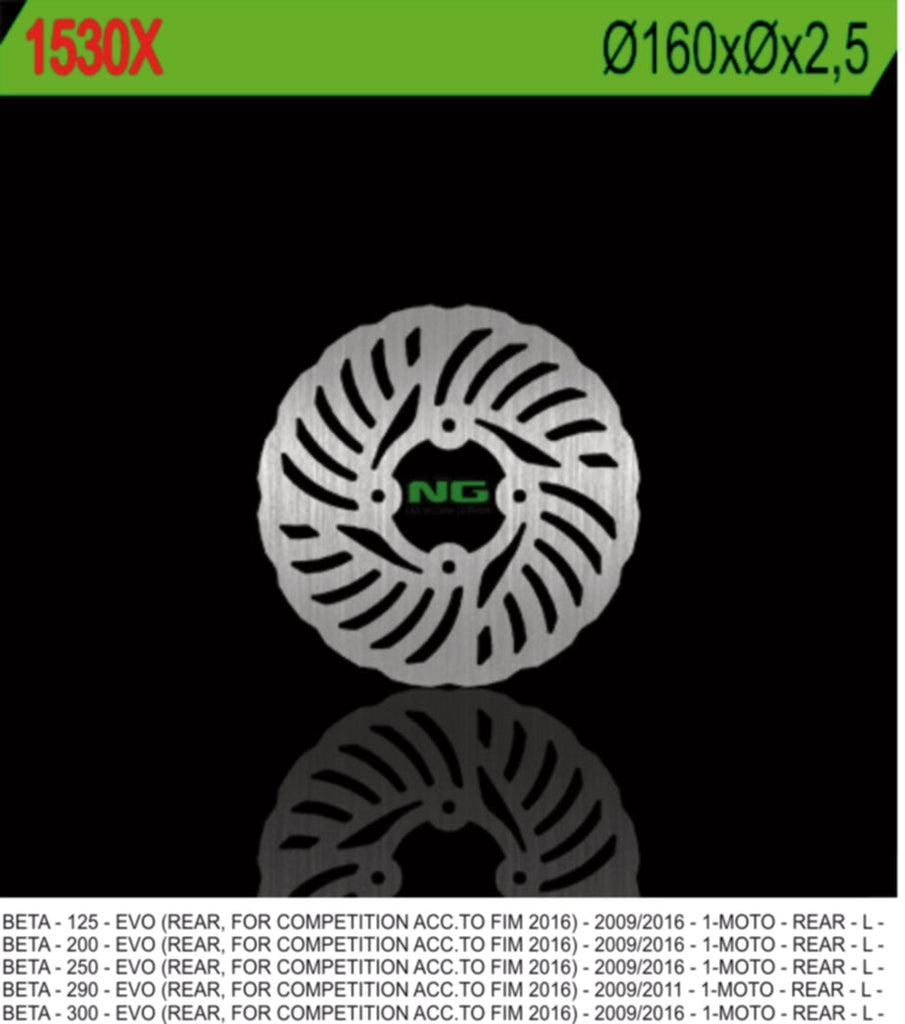 NG BRAKES NG1530X brake disc