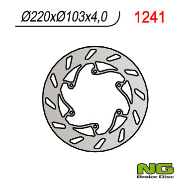 NG BRAKES NG1241 brake disc