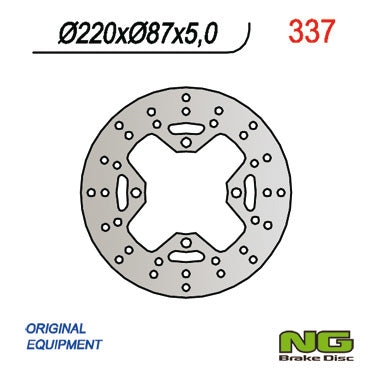 NG BRAKES NG337 brake disc
