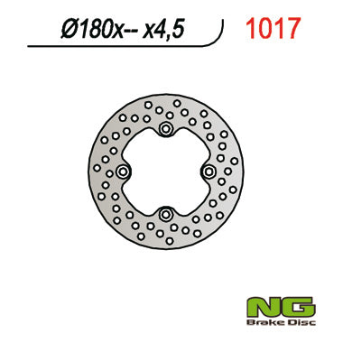 NG BRAKES NG1017 brake disc