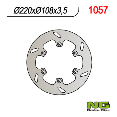 NG BRAKES NG1057 brake disc