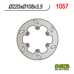 NG BRAKES NG1057 Rear Brake Disc – AJP ENDURO