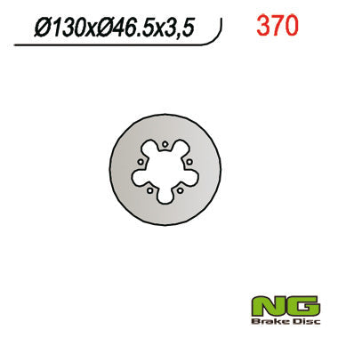 NG BRAKES NG370 brake disc
