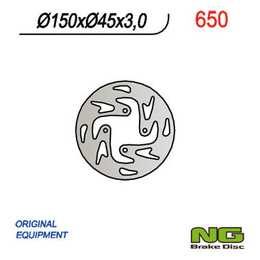 NG BRAKES NG650 brake disc