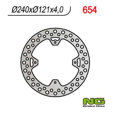 NG BRAKES NG654 brake disc