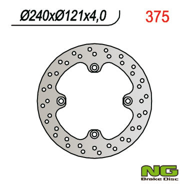 NG BRAKES NG375 brake disc