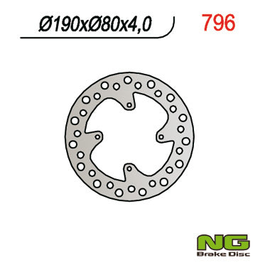 NG BRAKES NG796 brake disc