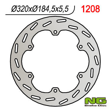 NG BRAKES NG1208 brake disc