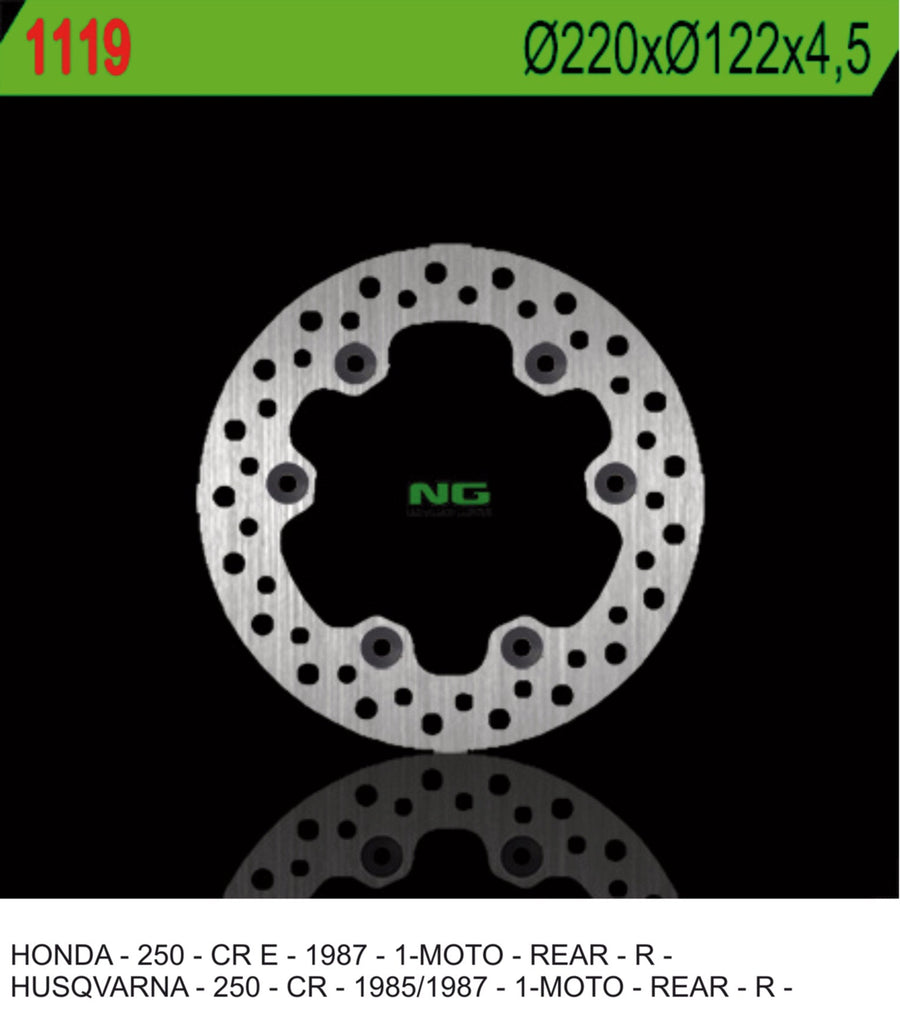 NG BRAKES NG1119 brake disc