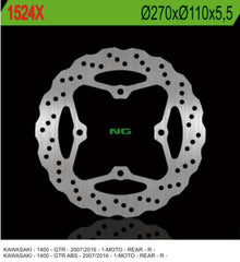 NG BRAKES NG1524X Rear Brake Disc – KAWASAKI GTR / GRAND TOURER
