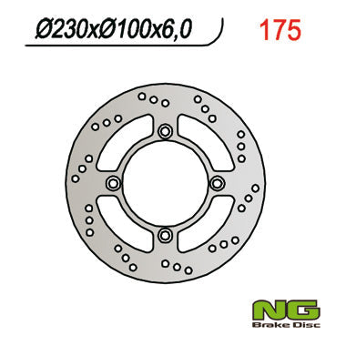 NG BRAKES NG175 brake disc
