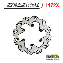 NG BRAKES NG1172X Rear Brake Disc – KTM SUPERMOTO PRESTIGE / R