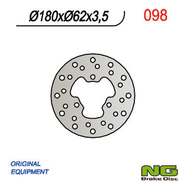 NG BRAKES NG098 brake disc