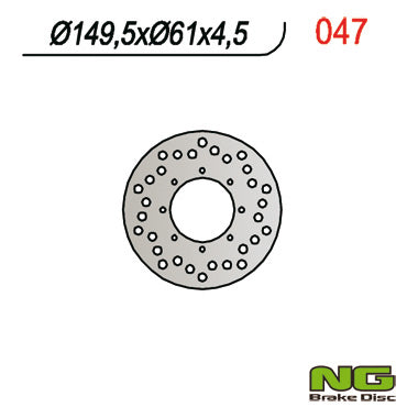 NG BRAKES NG047 brake disc