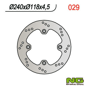 NG BRAKES NG029 brake disc