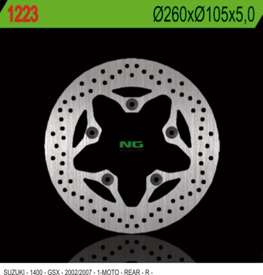 NG BRAKES NG1223 brake disc