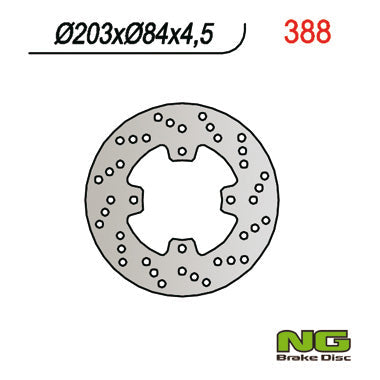 NG BRAKES NG388 brake disc