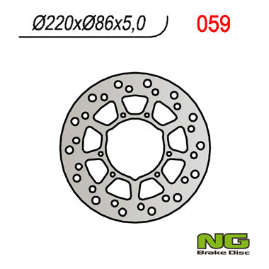 NG BRAKES NG059 brake disc