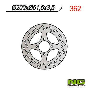 NG BRAKES NG362 brake disc