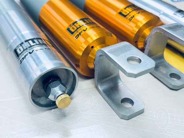 Öhlins Road & Track POZ MW10S1 suspension mounting detail