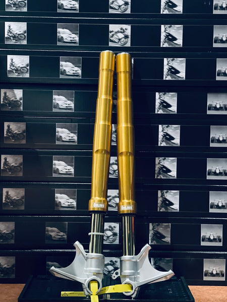 Öhlins FGRT 2xx gold Road & Track front fork actual product photo 3