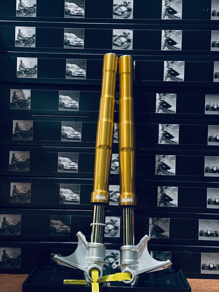 Öhlins FGRT 2xx gold Road & Track front fork actual product photo 6