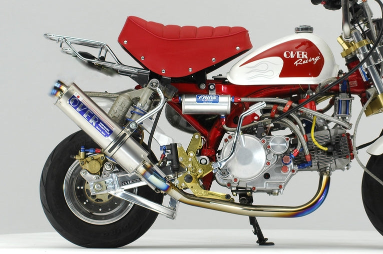 OVER Racing Full Titanium Exhaust Polished Blue Monkey - image 1