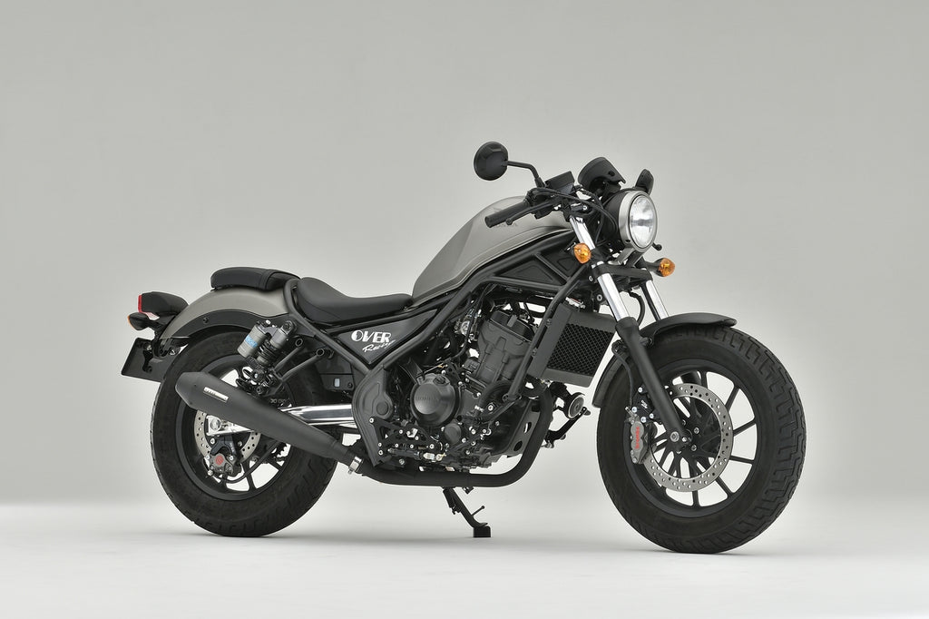OVER Racing SSMegaphone Exhaust Slip-On Exhaust Black Rebel250(17-22)/S Edition(20-22) | 17-13-02 - image 1