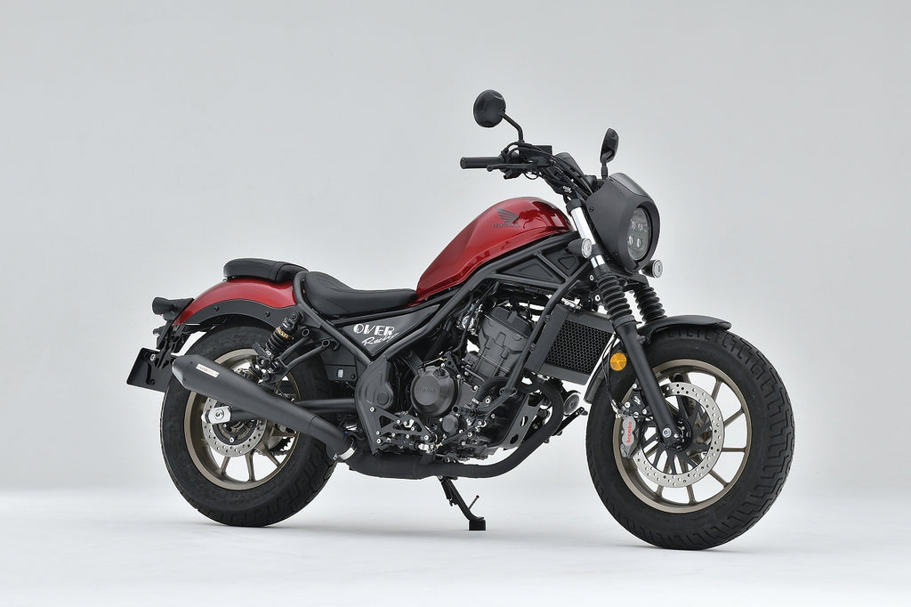 OVER Racing SSMegaphone Exhaust Slip-On Exhaust Black Rebel250(23-)/S Edition(23-) | 17-131-02 - image 1