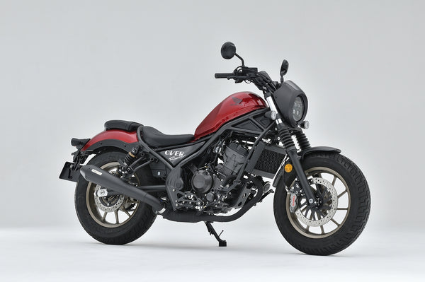 OVER Racing SSMegaphone Exhaust Slip-On Exhaust Black Rebel250(23-)/S Edition(23-) | 17-131-02 - image 1