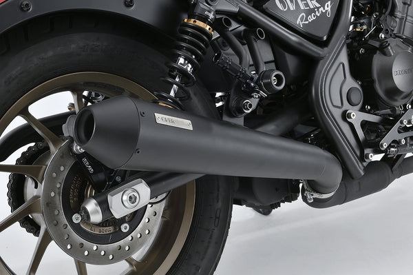 OVER Racing SSMegaphone Exhaust Slip-On Exhaust Black Rebel250(23-)/S Edition(23-) | 17-131-02 - image 3