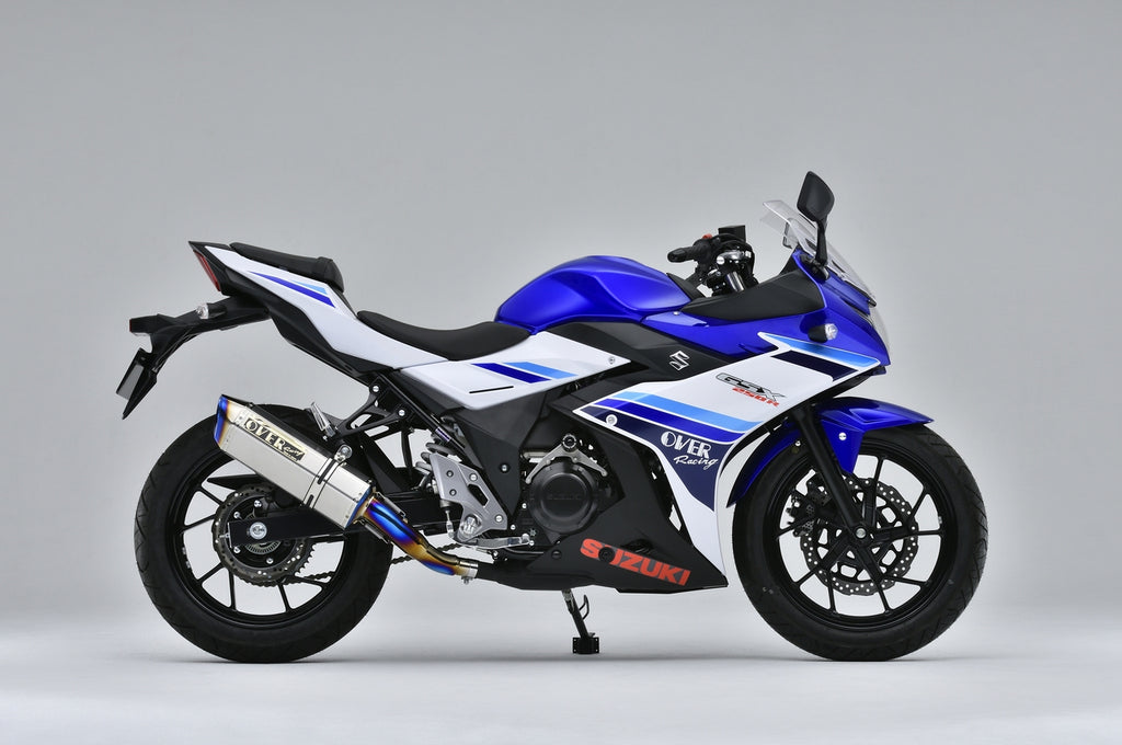 OVER Racing TT-Formula RS Slip-On Exhaust Full Titanium Exhaust GSX250R | 17-57-11 - image 1