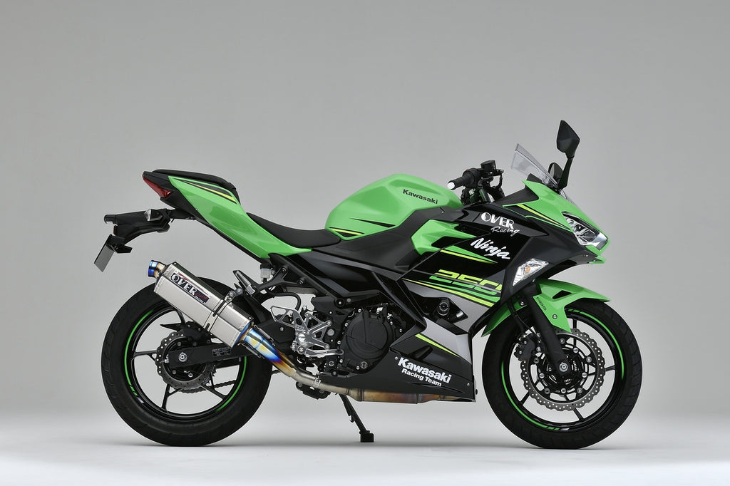 OVER Racing TT-Formula Slip-On Exhaust Full Titanium Exhaust Ninja250(18) | 17-693-03 - image 1