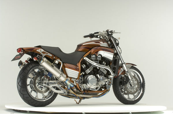 OVER Racing GP-PERFORMANCE Twin Full Titanium Exhaust V-MAX1200 | 20-34-TTW - image 2