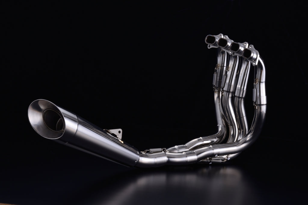 OVER Racing Megaphone Exhaust 4-2-1 Titanium Racing Exhaust Raw Titanium NinjaH2 | 20-87-021 - image 1