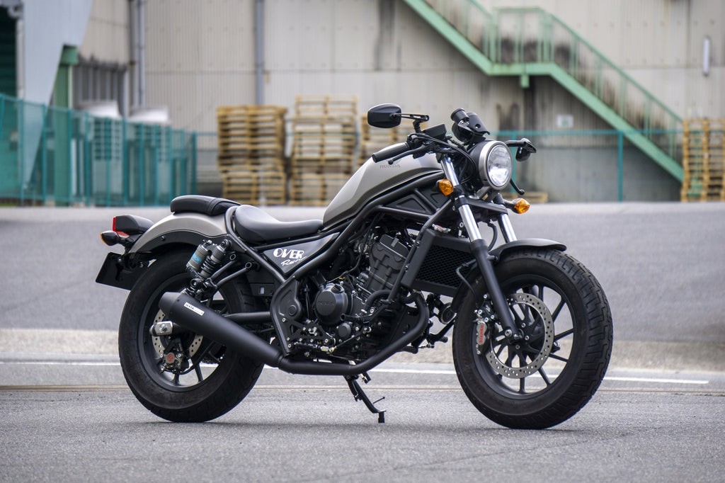 OVER Racing SS Megaphone Complete Exhaust Black Rebel250(17-)/S Edition(20-) | 25-131-02B - image 1