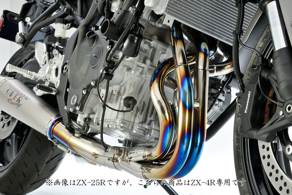 OVER Racing TT-Formula RS+PRO DOWN 4-1-2 Full Titanium Exhaust Ninja ZX-4RR/ZX-4R SE | 25-82-01 - image 7