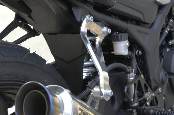 OVER Racing CNC Aluminum Exhaust Bracket Silver YZF-R25/MT-25 | 36-35-01 - image 2