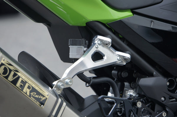 OVER Racing CNC Aluminum Exhaust Bracket Silver Ninja400/Ninja250 | 36-722-01 - image 2
