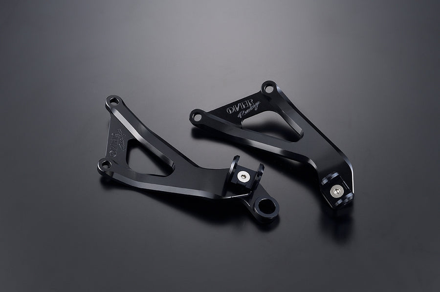 OVER Racing CNC Aluminum Exhaust / Passenger Footpeg Bracket Black Ninja ZX-25R SE/ZX-4RR - image 1