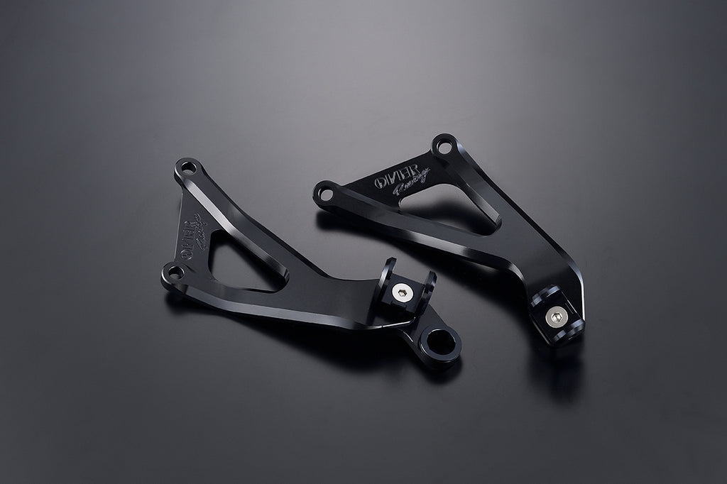 OVER Racing CNC Aluminum Exhaust / Passenger Footpeg Bracket Black Ninja ZX-25R SE/ZX-4RR - image 1