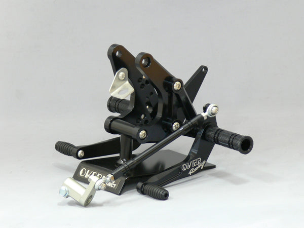 OVER Racing Rearset Kit 4-Position Black Drum Brake Monkey | 51-01-11B - image 3