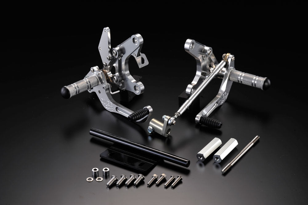 OVER Racing Rearset Kit 4-Position Silver Disc Brake Monkey - image 1