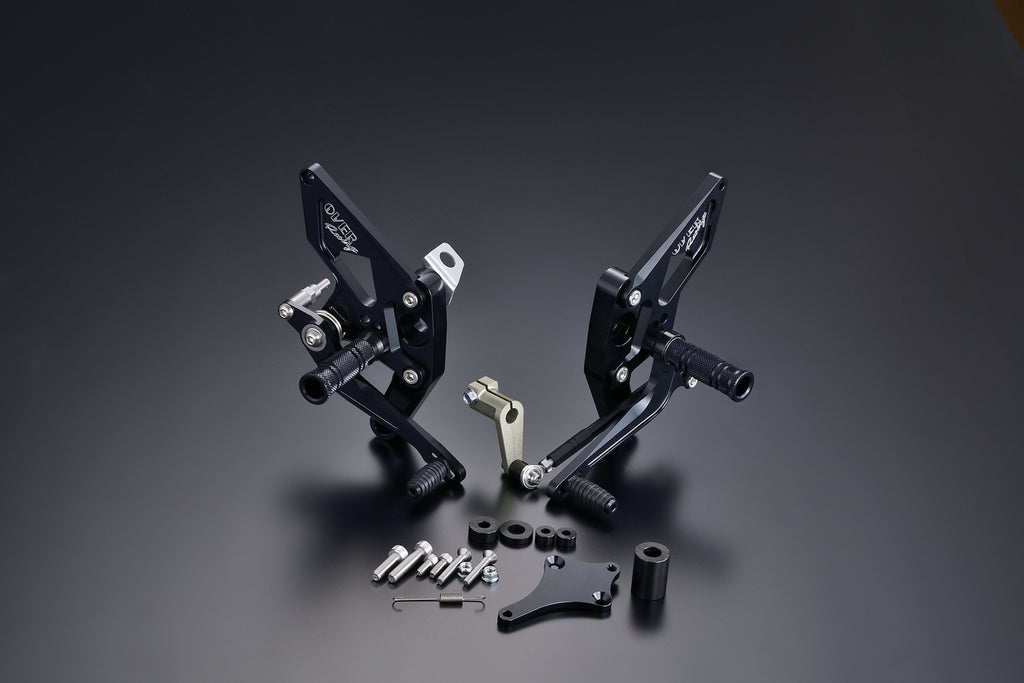 OVER Racing Rearset Kit 4-Position Black MONKEY125 - image 1