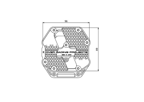 OVER Racing Flat Pedals Small Black/RED Monkey125/Dax125/GROM | 51-012-21B - image 3